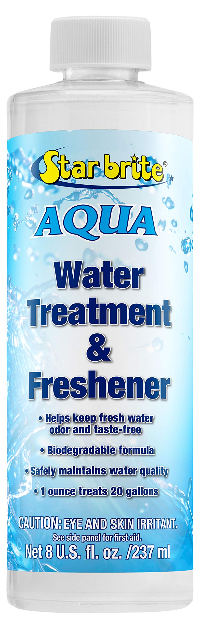 STAR BRITE Aqua Water Treatment & Freshener - Treat & Maintain Superior, Fresh Tasting Drinking Water in Boats, RVs & All Potable Water Systems - 8 OZ (097008)
