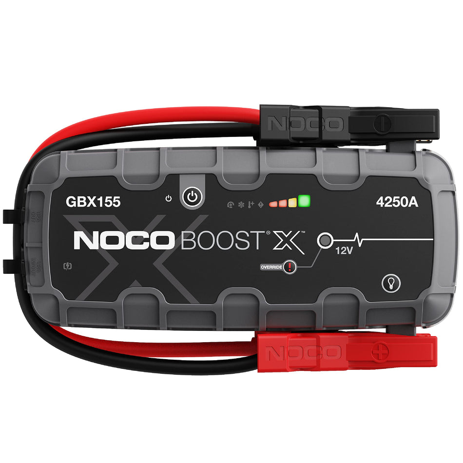 NOCO Boost X GBX155: 4250A UltraSafe Jump Starter – 12V Lithium Battery Booster Pack, Portable Jump Box, Power Bank & Jumper Cables - for 10.0L Gas and 8.0L Diesel Engines