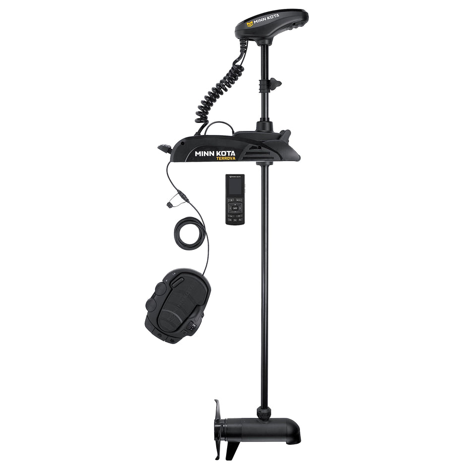 Minn Kota Terrova Bow-Mount Electric Trolling Motor with GPS, Spot-Lock, Dual Spectrum Chirp Sonar – 80 Lb. Thrust, 60 in. Shaft, Freshwater