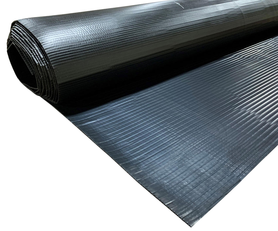 Rolled COROPLAST UNDERBELLY - 71IN X 36FT, Black