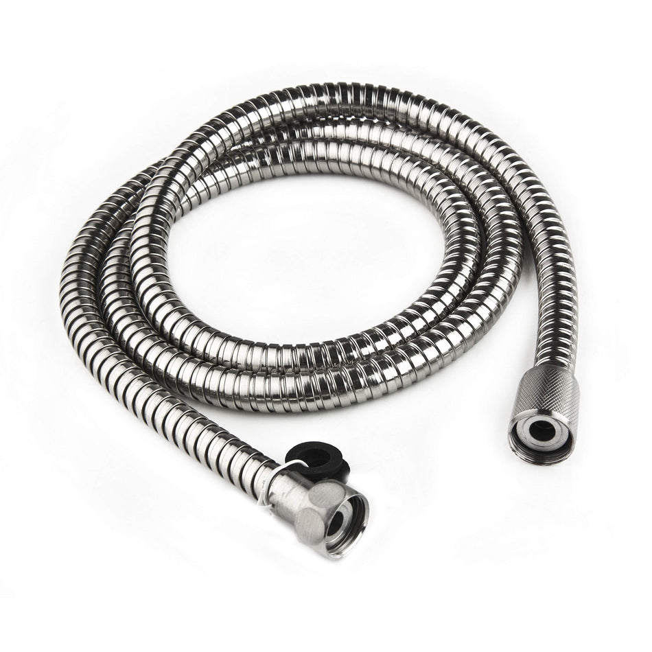Dura Faucet DF-SA200-CP RV 60 inch Flexible Stainless Steel Handheld Shower Head Hose (Chrome)