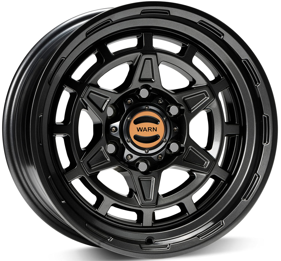 WARN 104487 Epic Wheels with Six-Lug Bolt Pattern, Black - Fits: 2021 Ford Bronco and 2019-Current Ford Ranger, Toyota Tacoma, and Toyota 4Runner