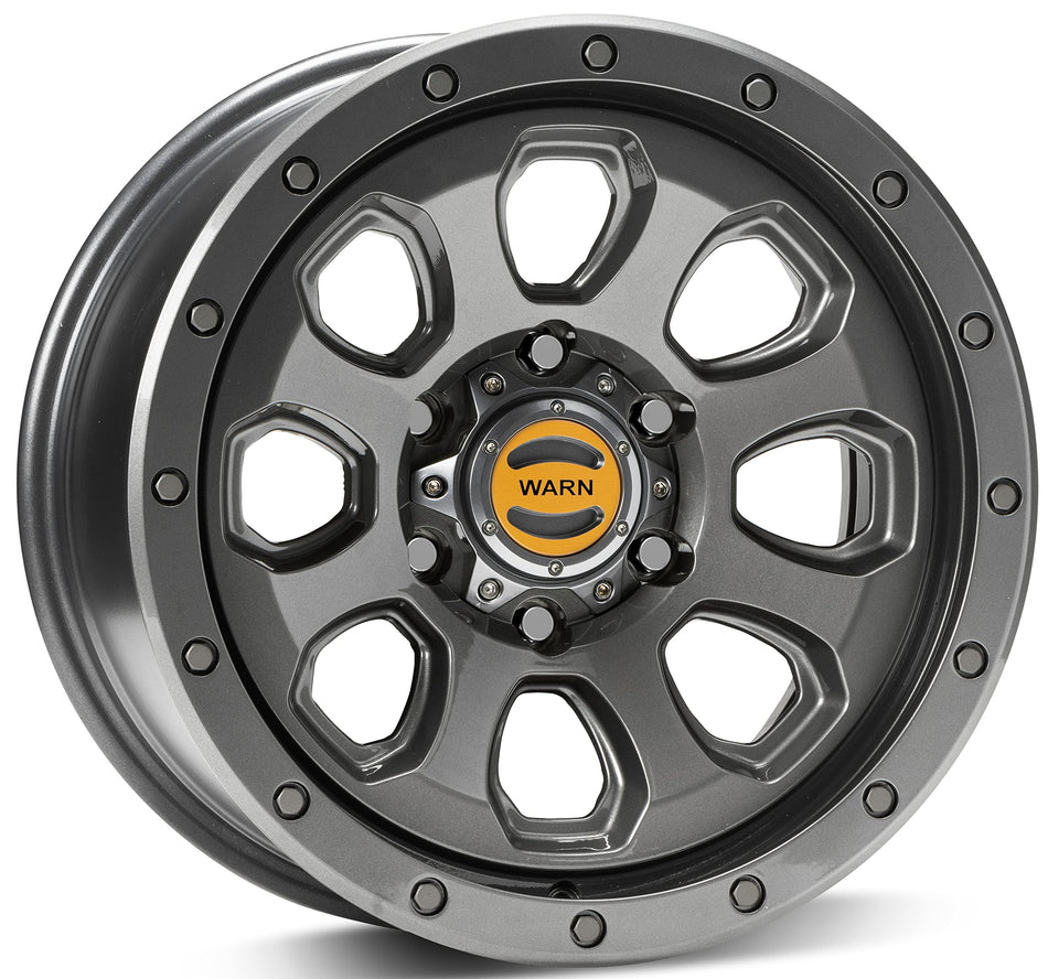 WARN 104486 Epic Wheels with Six-Lug Bolt Pattern, Gunmetal Gray - Fits: 2021 Ford Bronco and 2019-Current Ford Ranger, Toyota Tacoma, and Toyota 4Runner