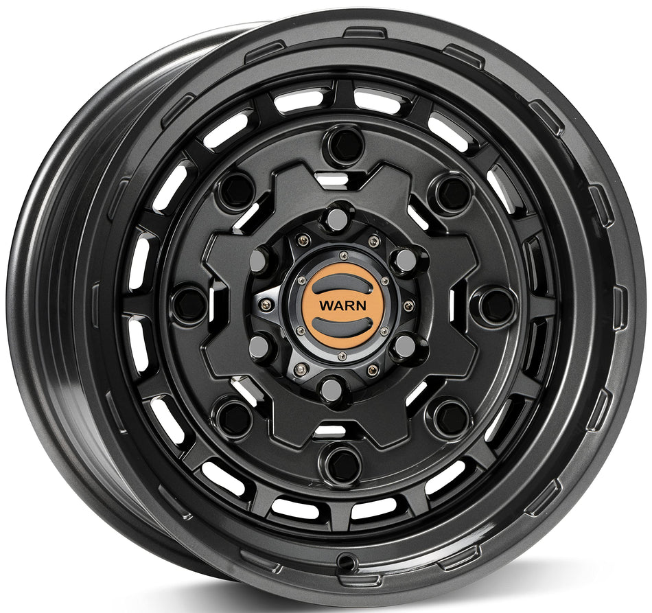 WARN 104489 Epic Wheels with Six-Lug Bolt Pattern, Black - Fits: 2021 Ford Bronco and 2019-Current Ford Ranger, Toyota Tacoma, and Toyota 4Runner