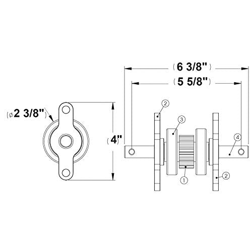 AP PRODUCTS 014281331 2X2 GEAR PL W/O ROLL PINS