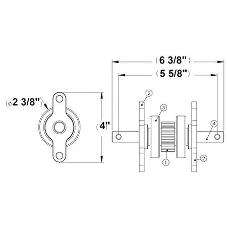 AP PRODUCTS 014-281331 ( Replacement Part for Slide-Out Gear Pack RV & Camper