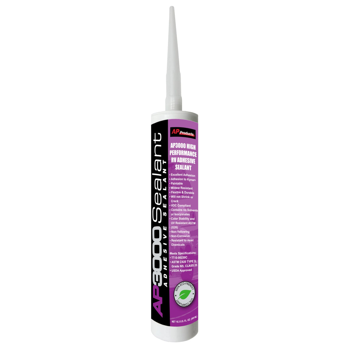 AP PRODUCTS 0173001 AP3000 SEALANT BLACK-10.3OZ