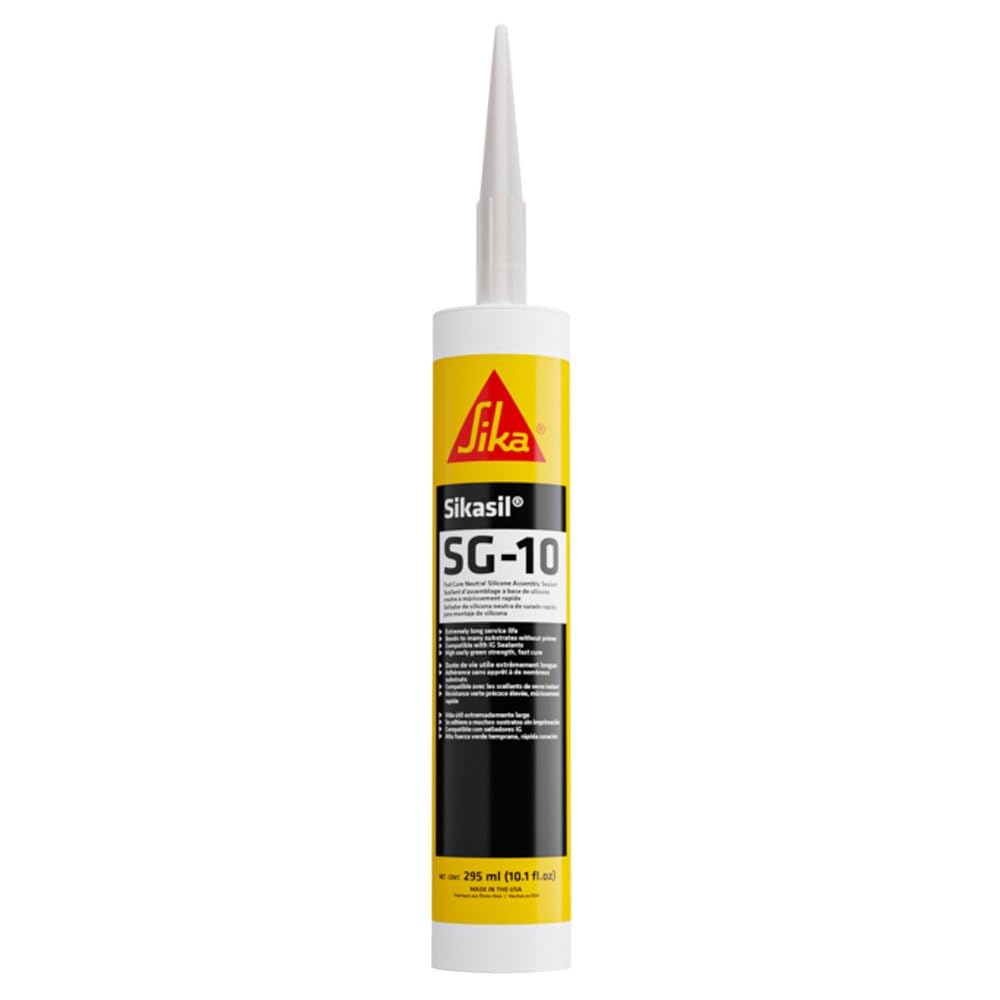 AP PRODUCTS 017-412771 SIKASIL SG-10 Silicone Sealant - 295 ML, Clear RV & Camper