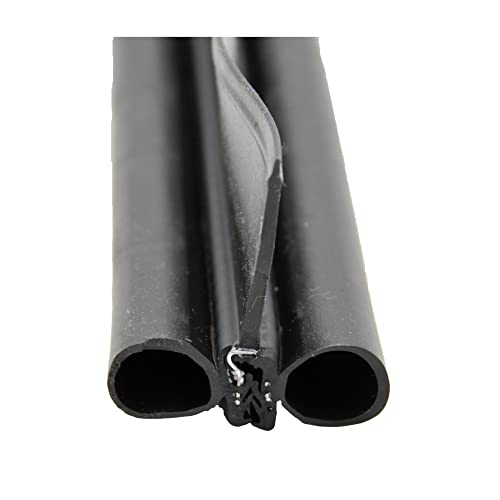 AP PRODUCTS 018-478 Double Bulb Seal with Slide-On Clip , Black RV & Camper