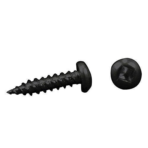 AP PRODUCTS 1104.103 012-PSQ50 BL 8 X 1-1/4 Black Pan Head Square Recess Screw - Pack of 50