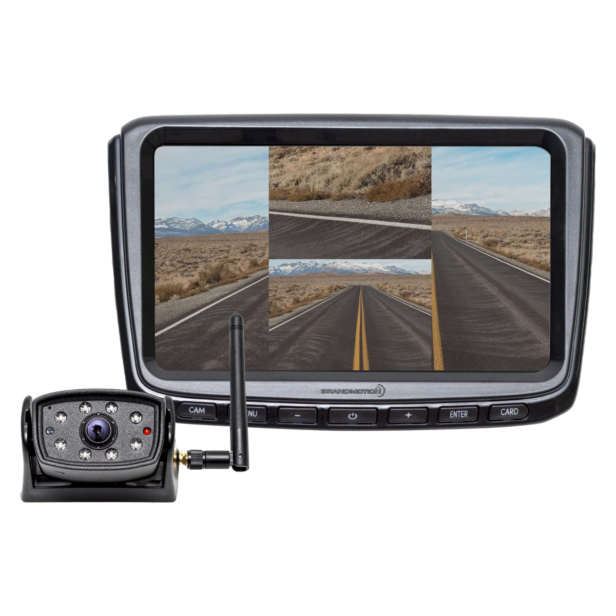 BRAND MOTION AHDS7810V2 WIRELESS BACKUP CAMERA SYSTEM WITH