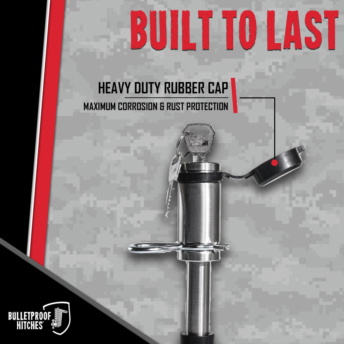 BulletProof Hitches BulletProof Hitches - 5/8" Trailer Hitch Locking Pin - Universal Fit, Stainless Steel,