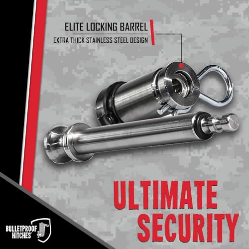 BulletProof Hitches BulletProof Hitches - 5/8" Trailer Hitch Locking Pin - Universal Fit, Stainless Steel,