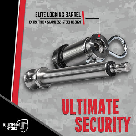 BulletProof Hitches BulletProof Hitches - 5/8" Trailer Hitch Locking Pin - Universal Fit, Stainless Steel,