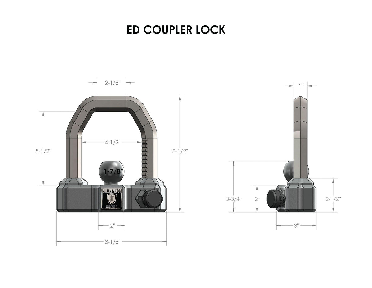 BULLETPROOF EDCOUPLER BULLETPROOF EXTREME DUTY COUPLER LO
