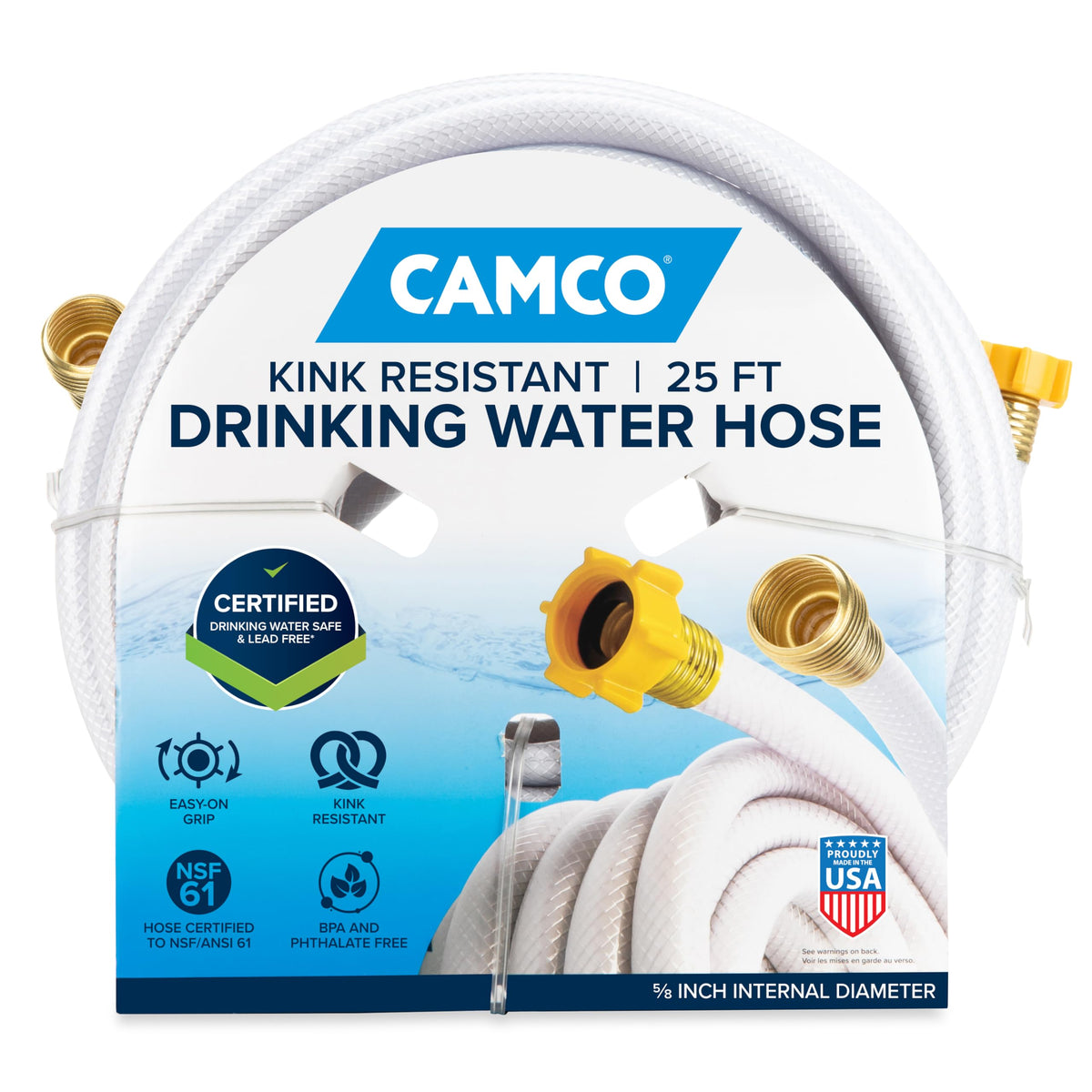 CAMCO 22783 TastePURE 25-Ft Water Hose - RV Drinking Water Hose Contains No Lea... RV & Camper