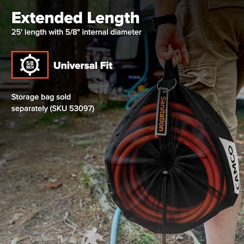 CAMCO 22990 Rhino 25-Ft Clean-Out Camper/RV Black Water Hose - Features a Heavy... RV & Camper