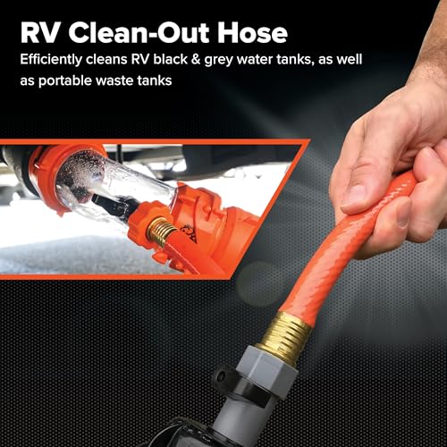 CAMCO 22990 RHINOFLEX 25' GRAY/BLACK WTR HOSE