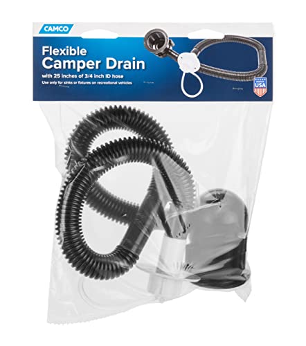 CAMCO 37420 Flexible Camper/RV Drain | Designed for Campers w/Single Sink and N... RV & Camper