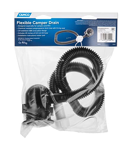 CAMCO 37420 Flexible Camper/RV Drain | Designed for Campers w/Single Sink and N... RV & Camper
