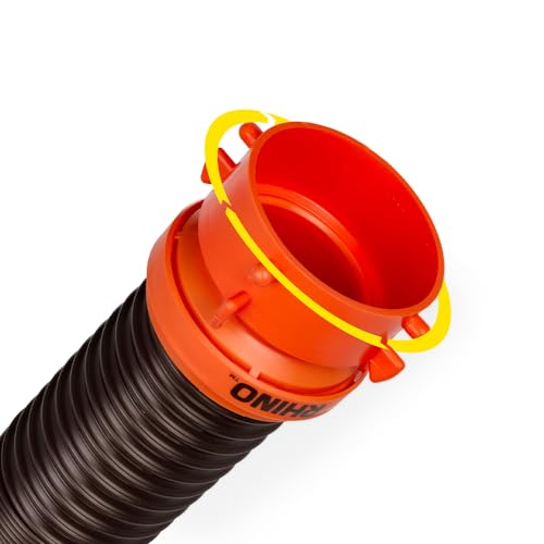 CAMCO 39764 RhinoFLEX Heavy Duty 10ft RV Sewer Hose Extension Kit with Swivel F... RV & Camper