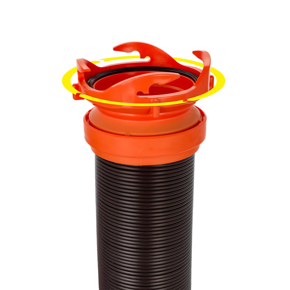 CAMCO 39764 RhinoFLEX Heavy Duty 10ft RV Sewer Hose Extension Kit with Swivel F... RV & Camper