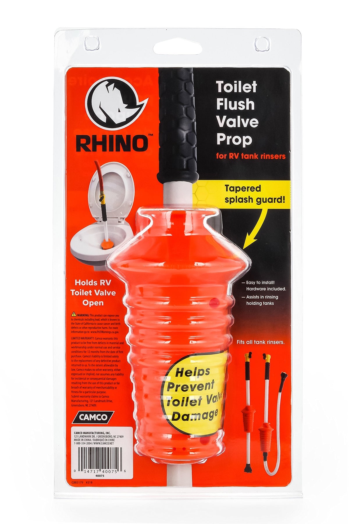CAMCO 40075 TOILET FLUSH VALVE PROP (E/F) RV & Camper
