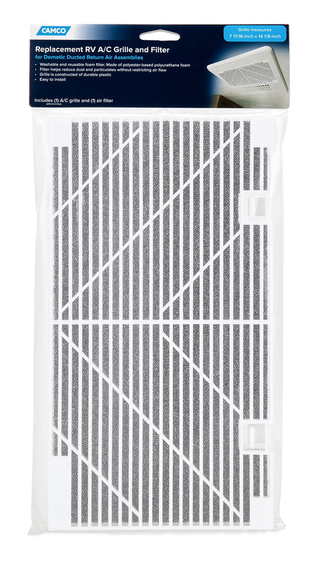 CAMCO 40409 RV AC AIR FILTER REPLACEMENT GRILL