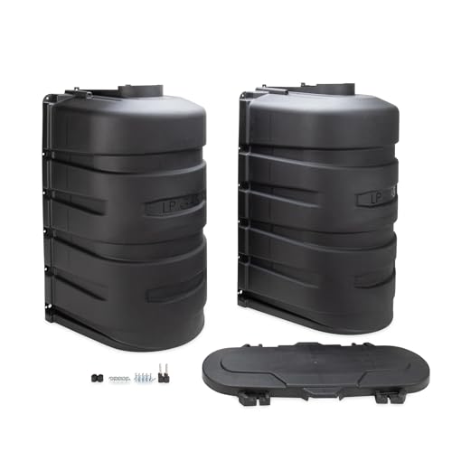 CAMCO 50512 Double RV Propane Tank Cover - 30 lb., Black RV & Camper