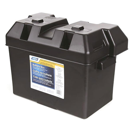 CAMCO 55372 Large Battery Box with Straps and Hardware - Group 27, 30, 31 |Safe...
