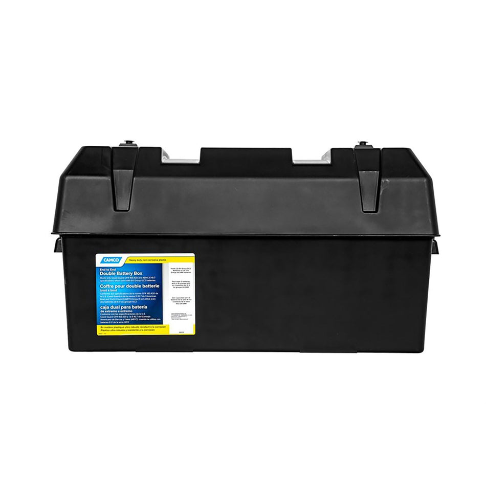 CAMCO 55374 BATTERY BOX - DOUBLE END-TO-END (E/