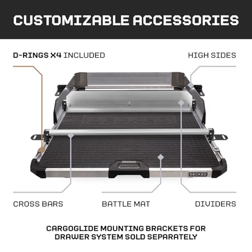 CARGOGLIDE DCG1500-5641 Truck Bed Slide – 1500 lb Capacity, 75% Extension – Heavy-Duty Pick...