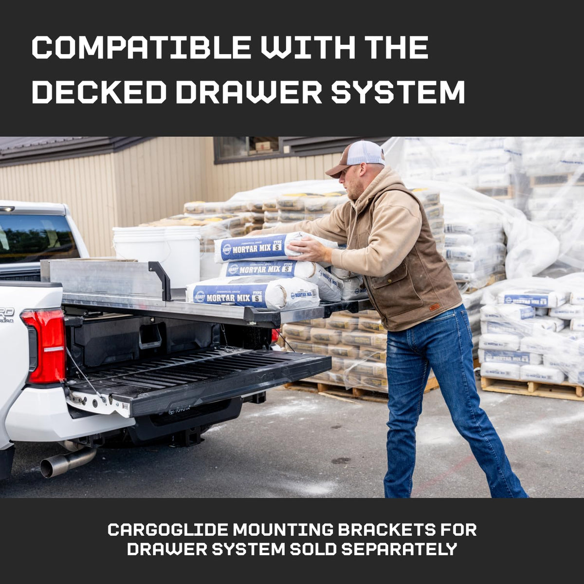 CARGOGLIDE DCG1500-5641 Truck Bed Slide – 1500 lb Capacity, 75% Extension – Heavy-Duty Pick...