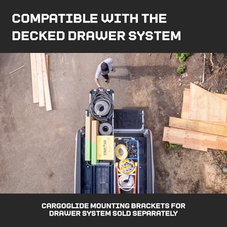 CARGOGLIDE DCG600-5224 Decked Truck Bed Slide Compatible with  600/75% / 24 W / 52 L for M...