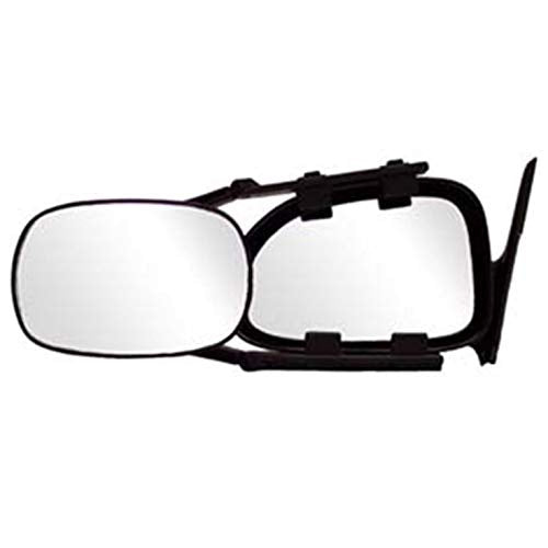 CIPA 11950 Clip-On Towing Mirror,Black & Silver, 15.75 Inch Towing & Hitches