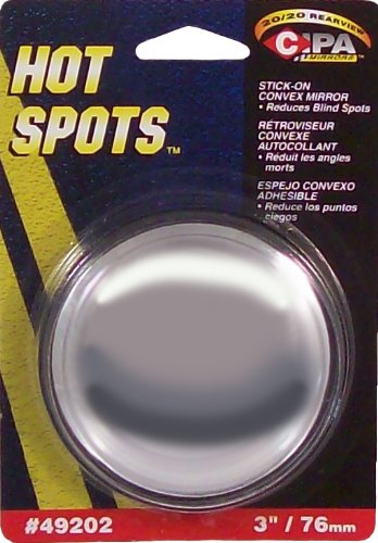 CIPA 49202 3 HotSpots Round Stick-On Convex Mirror Truck & Exterior