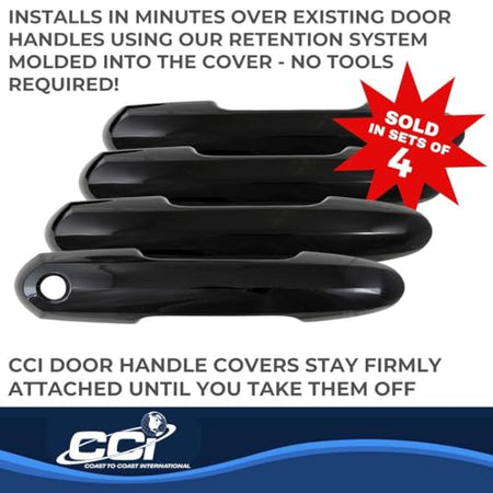 Coast to Coast International Coast to Coast International Exterior Door Handle Cover DH68594BLK, Levers