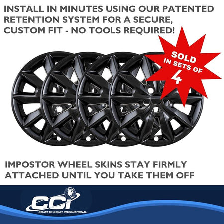 COAST2COAST IMP481BLK WS 14-18 CHRK GL BK 17' 10 SPOKE