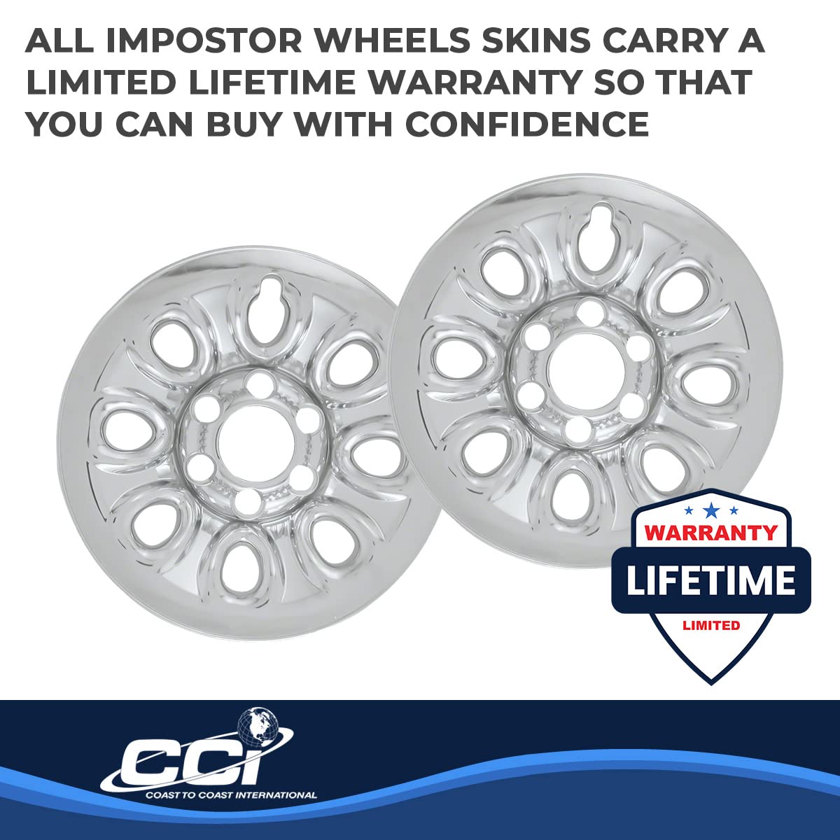 COAST2COAST IWCIMP64X IMP64X WS 99-13 SLVR SIER CHRM 17' 8 HOL Wheels & Tires