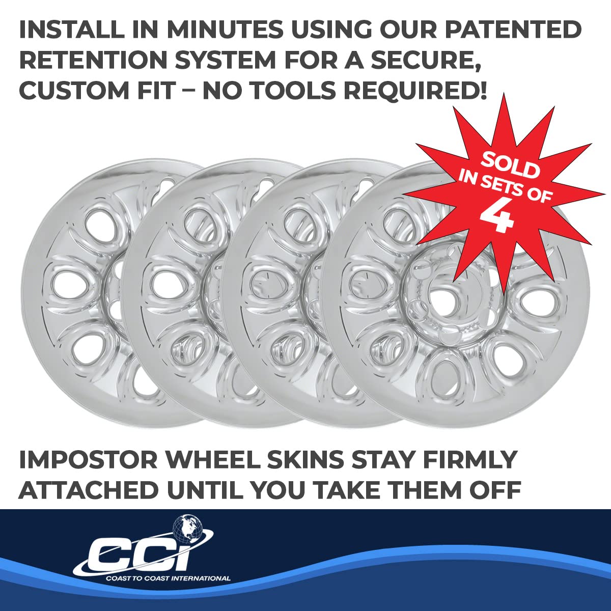 COAST2COAST IWCIMP64X IMP64X WS 99-13 SLVR SIER CHRM 17' 8 HOL Wheels & Tires
