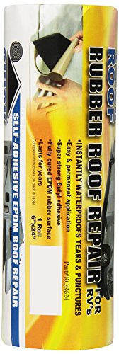 COFAIR PROD RQR624 Cofair 6X24 Rubber Quick Roof Patch Kit , Black RV & Camper