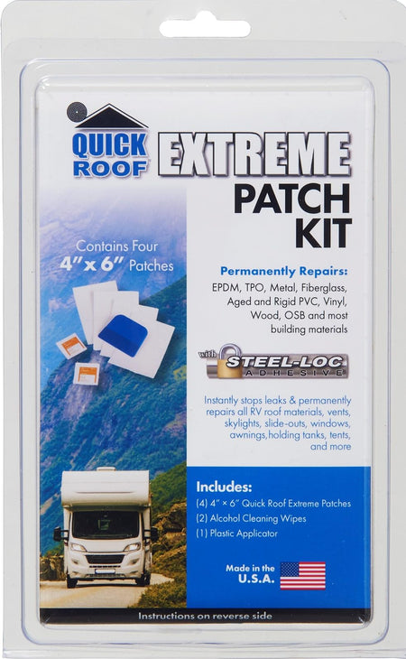 COFAIR PROD UBE46KIT QUICK ROOF Clear Patch Roof Repair Tape QRCP420 – 4 x 20' Transpare...