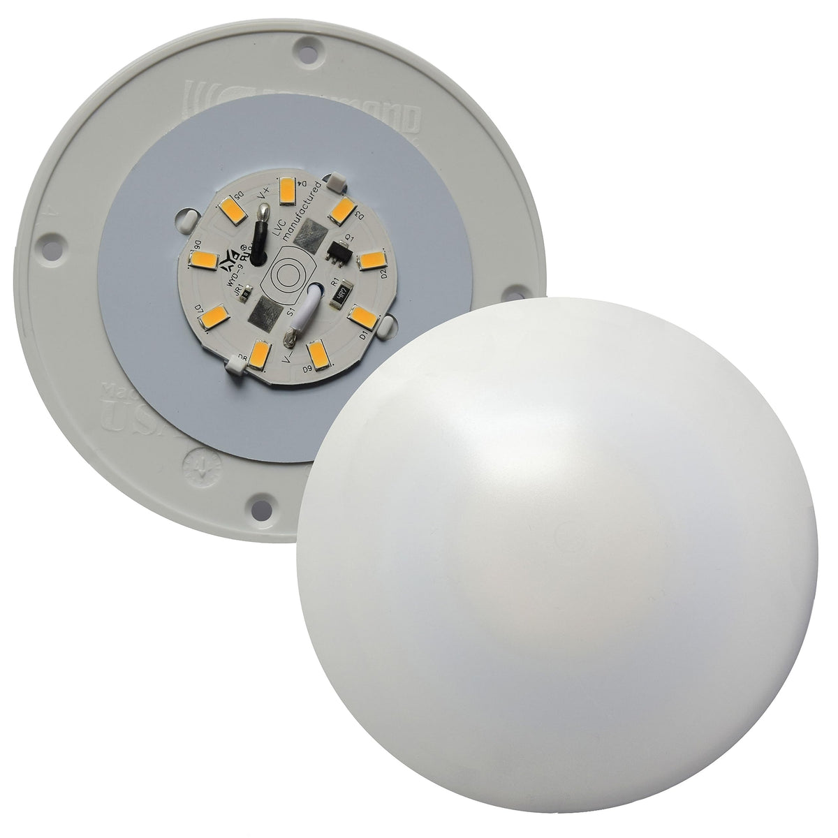 CREATIVE PRO 001-1050 Fasteners Unlimited Surface Mount Round LED Ceiling Light - No Swi...