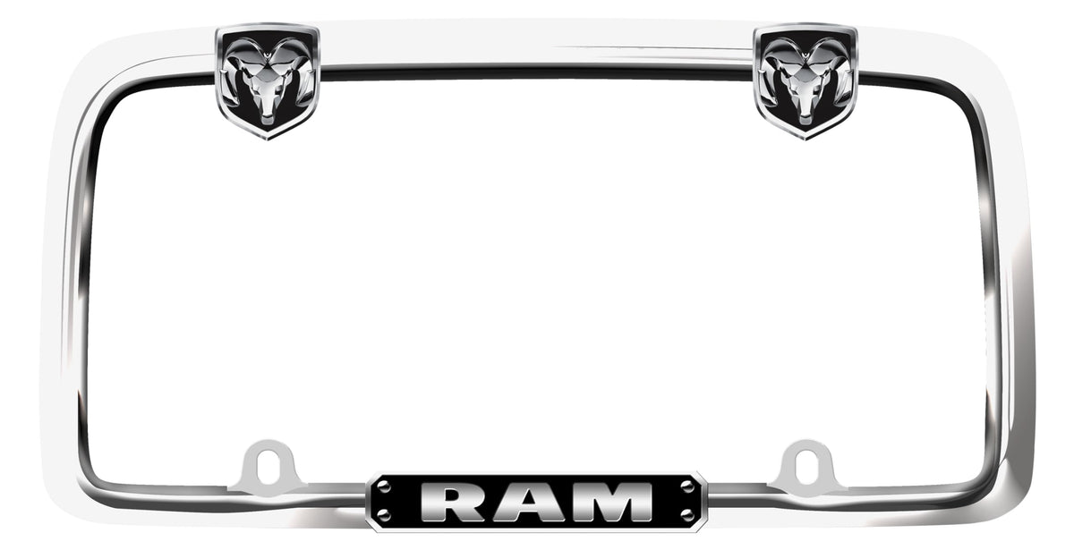 CRUISER 11136 Accessories RAM License Plate Frame, Matte Black Engine & Performance