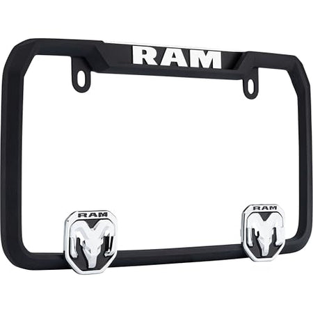 CRUISER 11136 Accessories RAM License Plate Frame, Matte Black Engine & Performance