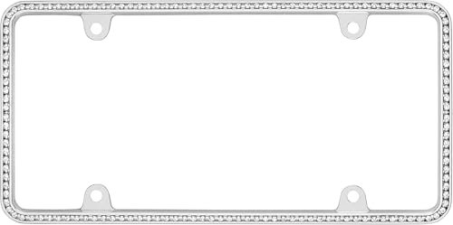 CRUISER 18130 Accessories License Plate Frame, Chrome/Clear Engine & Performance