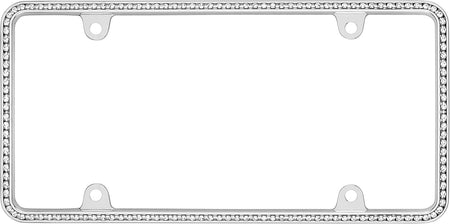 CRUISER 18130 Accessories License Plate Frame, Chrome/Clear Engine & Performance