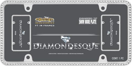 CRUISER 18130 Accessories License Plate Frame, Chrome/Clear Engine & Performance