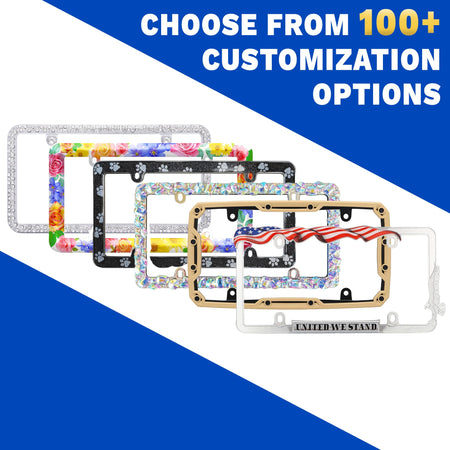 CRUISER 18130 Accessories  License Plate Frame, Chrome/Clear Engine & Performance