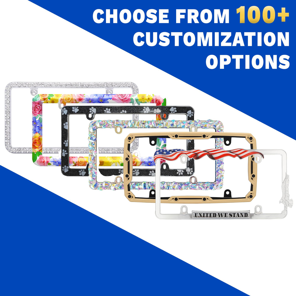 CRUISER 22230 Accessories Barbed Wire II License Plate Frame, Chrome Engine & Performance